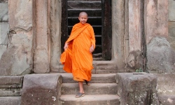 Mönch in Kambodscha  (Bild: via reisefieber.net, Copyright)