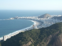 Blick über die Copacabana vom Zuckerhut