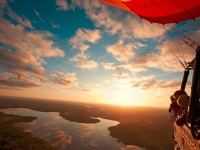 Mit dem Heißluftballon über Stockholms Außenbereich, Foto: Ola Ericson/imagebank.sweden.se