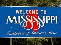 Mississippi Welcome Schild, Foto: Shutterstock