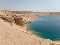 Lake in the nature reserve Ras Mohammed in Egypt. Selective focus, strannik_fox
