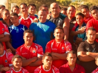 Nationalheld Jonah Lomu und das Rugby Team von Tonga, Foto: Tonga Tourism