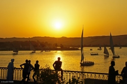 Sonnenuntergang am Nil in Assuan  (Bild: Sunset in Aswan, Egypt, dorena-wm, CC BY-ND)
